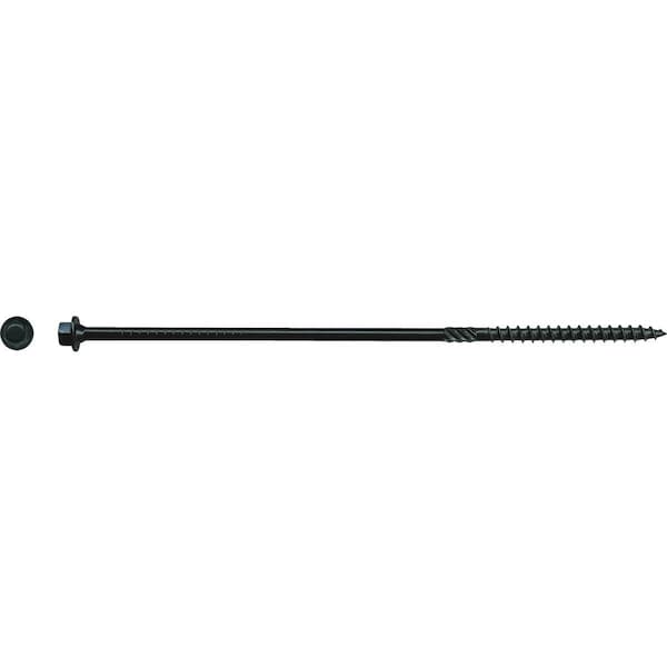 Big Timber No. 14 x 8 In. Black Log Structure Screw, 25PK BL148-25 - main